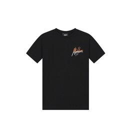 Malelions Malelions Junior Split T-Shirt Black/Orange MJ1-SS24-07