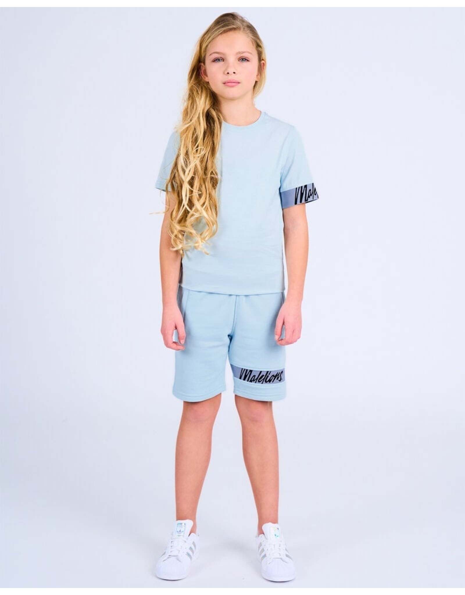 Malelions Malelions Junior Captain Shorts 2.0 Light Blue/Black MJ1-SS24-27