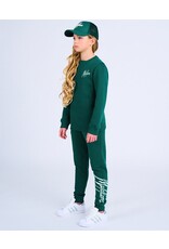 Malelions Malelions Junior Split Sweatpants Dark Green/Mint MJ1-SS24-09