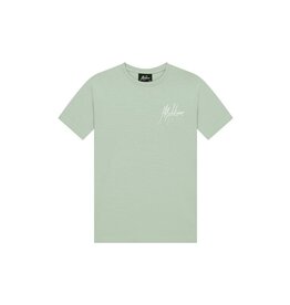Malelions Malelions Junior Split T-Shirt Aqua Grey/Mint MJ1-SS24-07