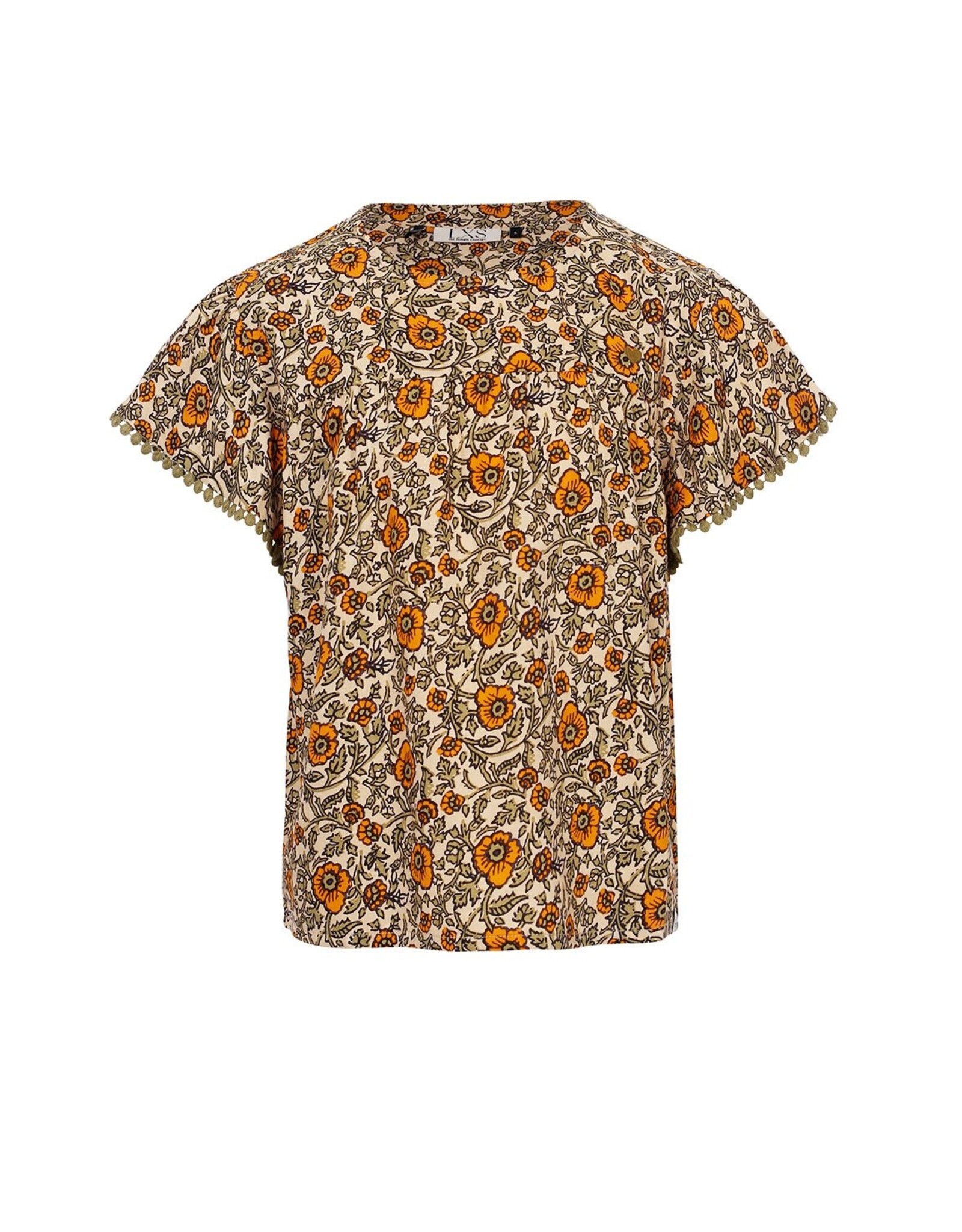 LOOXS Little blouses/tops Little floral blouse Orange Floral