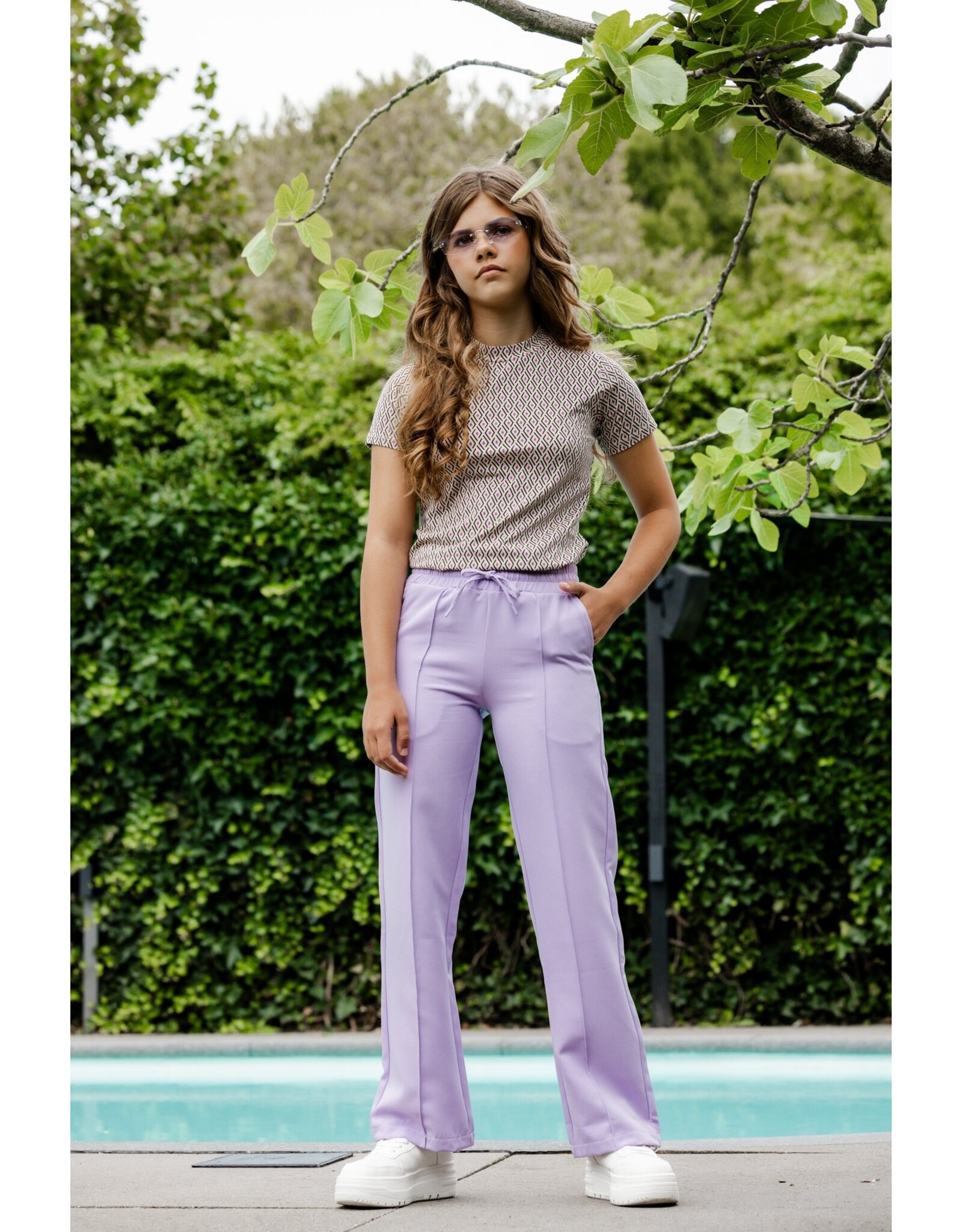 LOOXS 10sixteen pants 10Sixteen pants pale purple