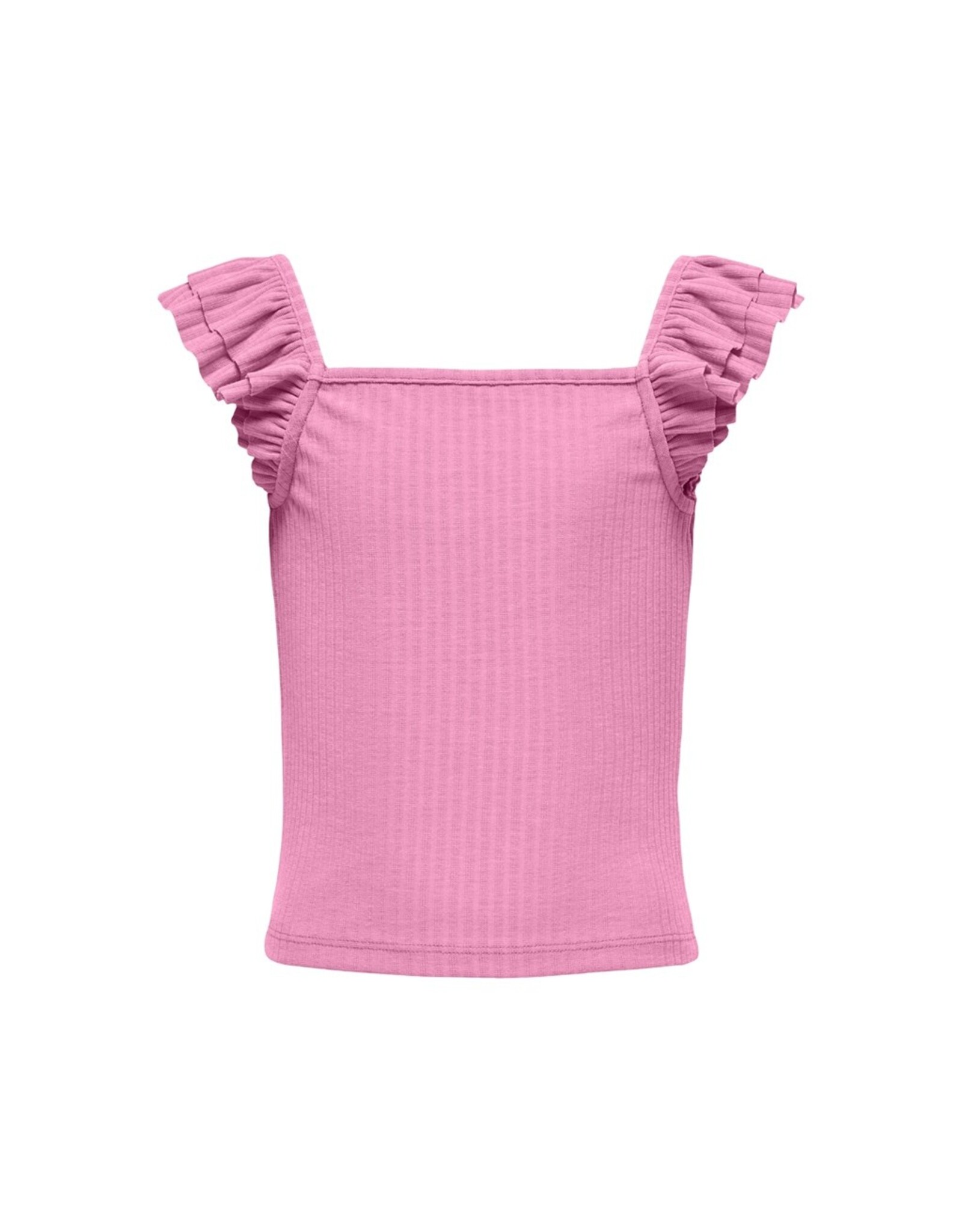 Kids Only T-Shirts & Tops KOGNELLA S/L FRILL STRAP TOP JRS Begonia Pink 15317829