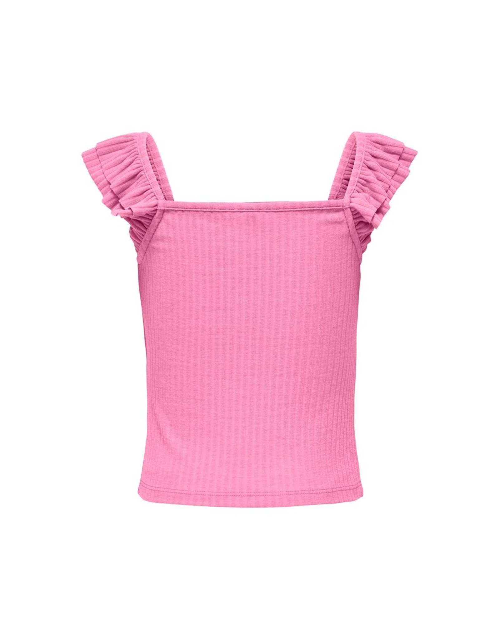 Kids Only T-Shirts & Tops KOGNELLA S/L FRILL STRAP TOP JRS Begonia Pink 15317829