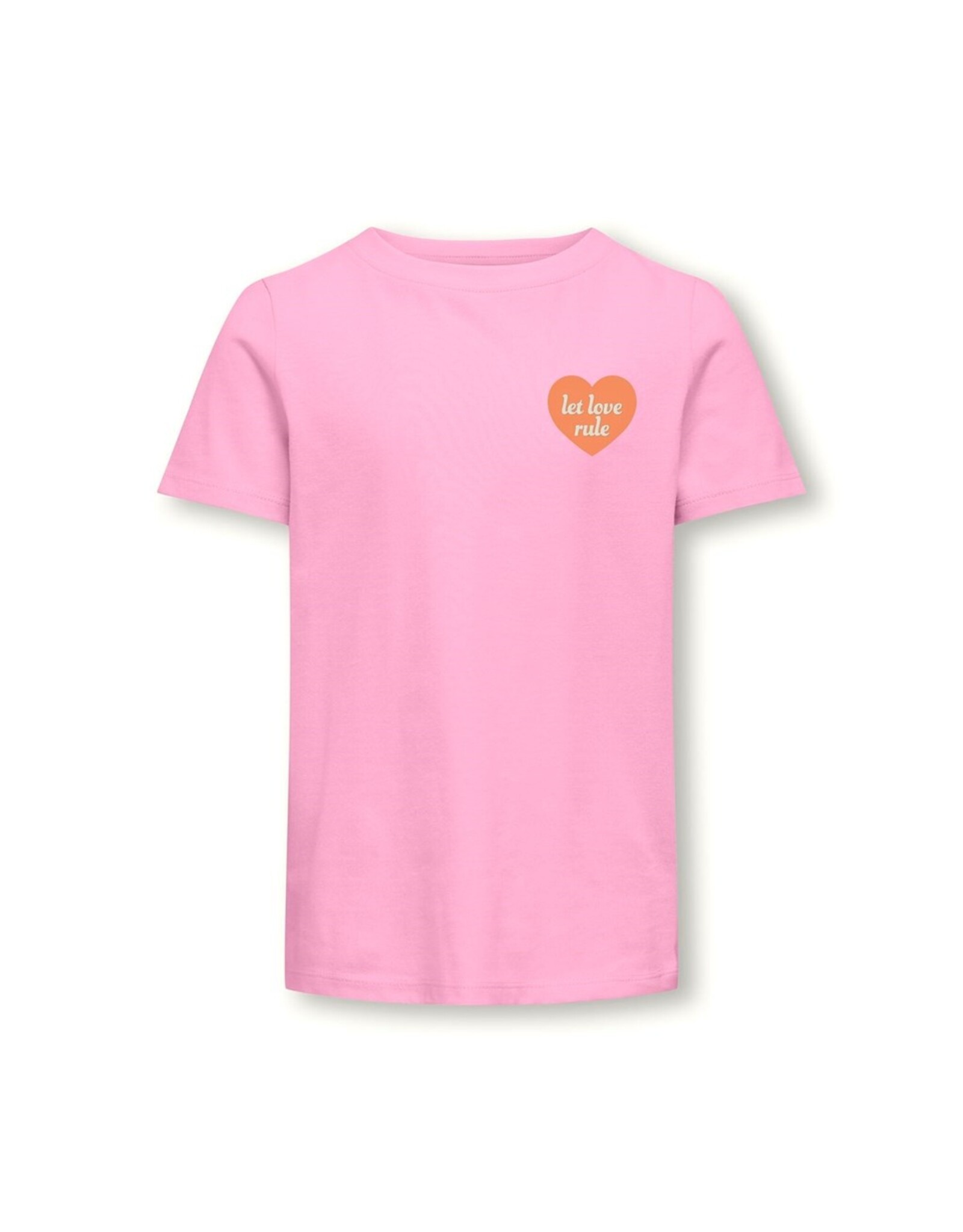 Kids Only T-Shirts & Tops KOGSENNA S/S HEART TOP BOX JRS Begonia Pink 15317661