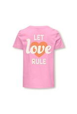 Kids Only T-Shirts & Tops KOGSENNA S/S HEART TOP BOX JRS Begonia Pink 15317661