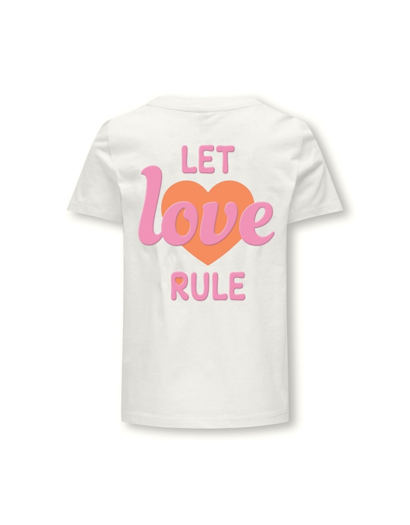 Kids Only T-Shirts & Tops KOGSENNA S/S HEART TOP BOX JRS Cloud Dancer 15317661