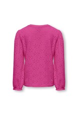 Kids Only T-Shirts & Tops KOGSMILLA L/S PUFF TOP CS JRS Raspberry Rose 15320263