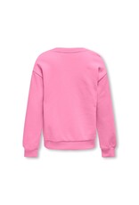 Kids Only Sweatshirts KOGAILEN L/S PRINT O-NECK UB LIFE SWT Begonia Pink 15317708