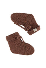 A Tiny Story baby slippers coffee NWB24129933