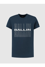 Ballin Amsterdam T-shirt with frontprint Navy 24017120