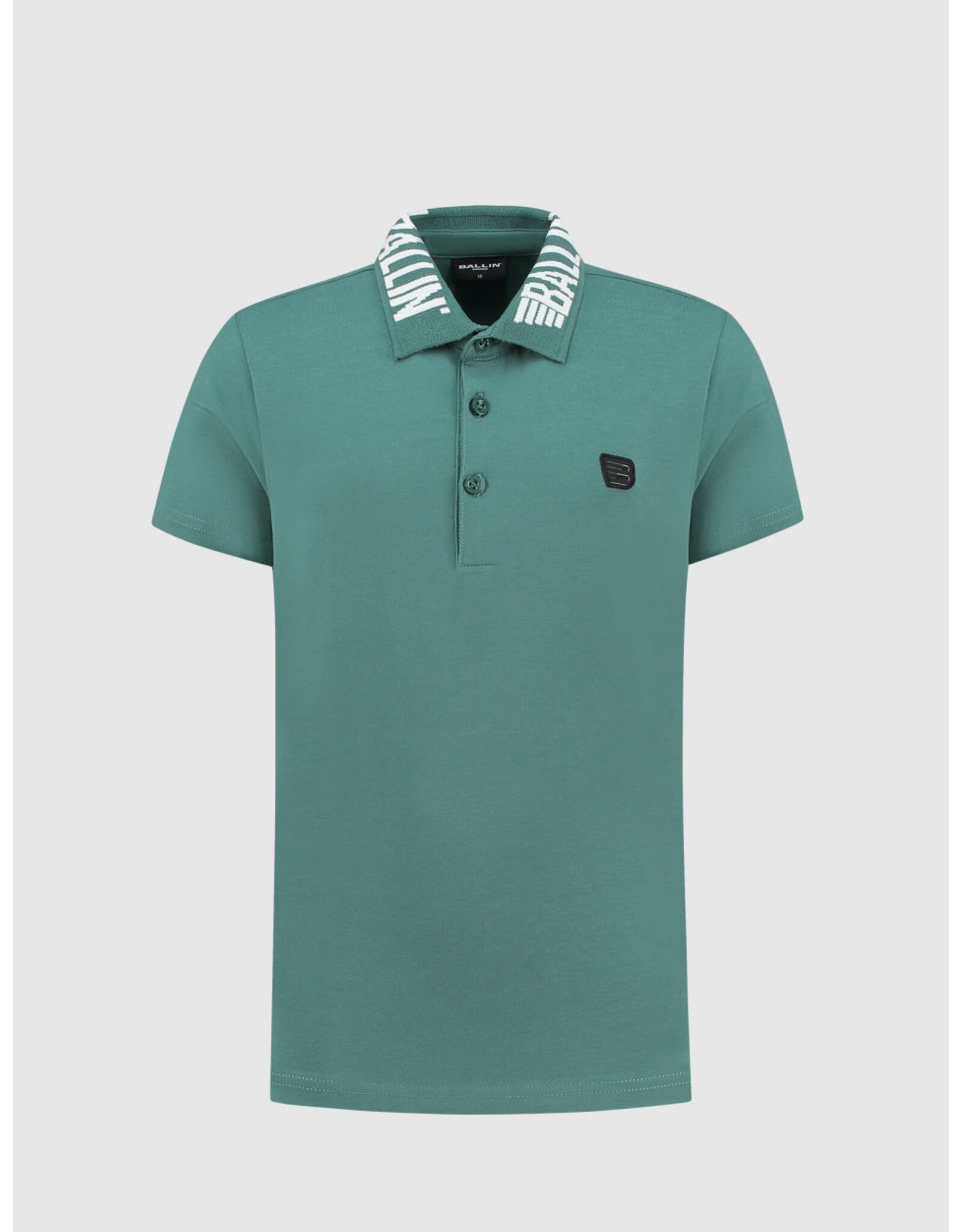 Ballin Amsterdam Polo with frontlogo Faded Green 24017122