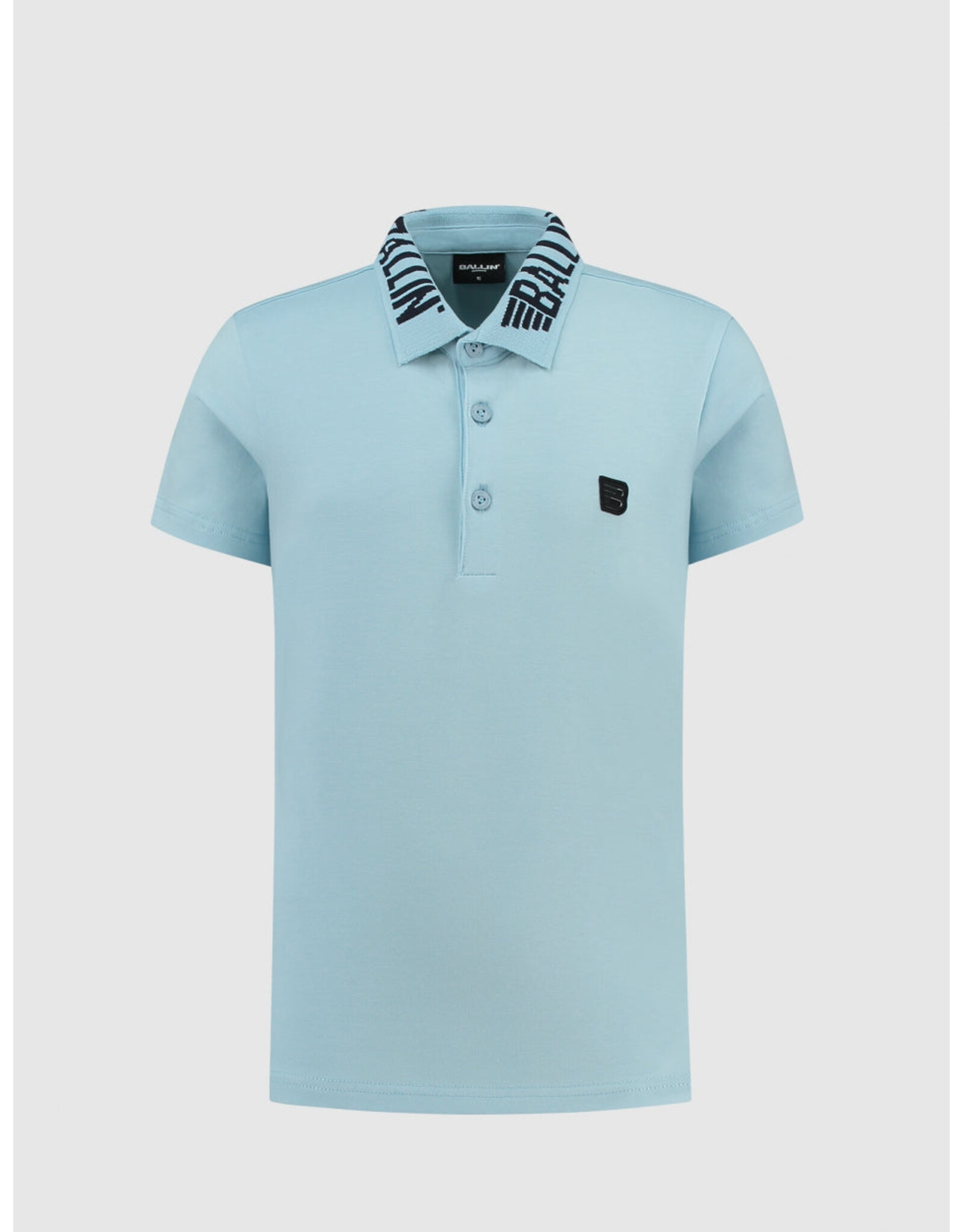 Ballin Amsterdam Polo with frontlogo Lt Blue 24017122