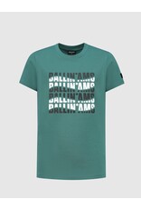 Ballin Amsterdam T-shirt with frontprint Faded Green 24017117