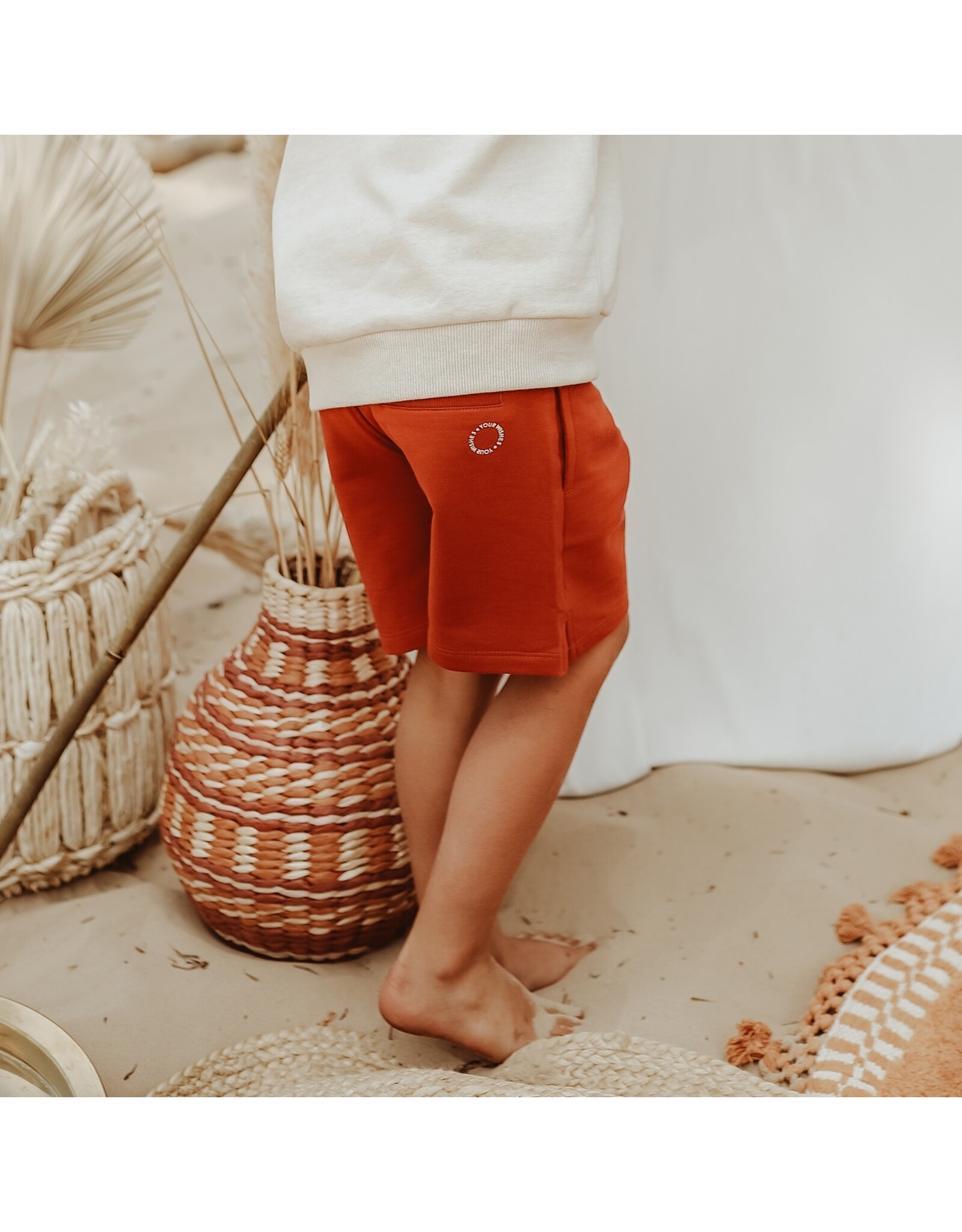 Your Wishes Shorts Slub | Potter Barn Red YSS24-292PDN