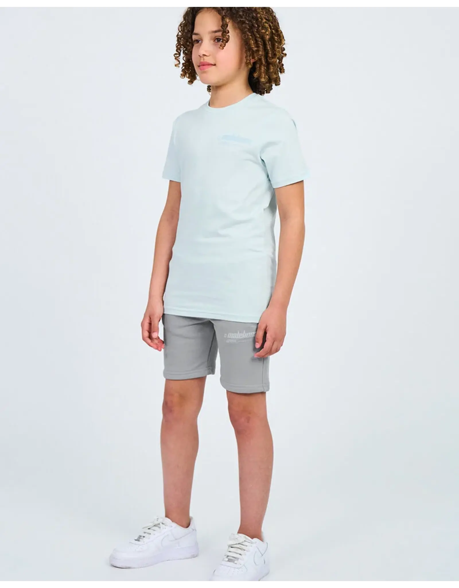 Malelions Malelions Junior Worldwide T-Shirt Light Blue MJ2-SS24-05