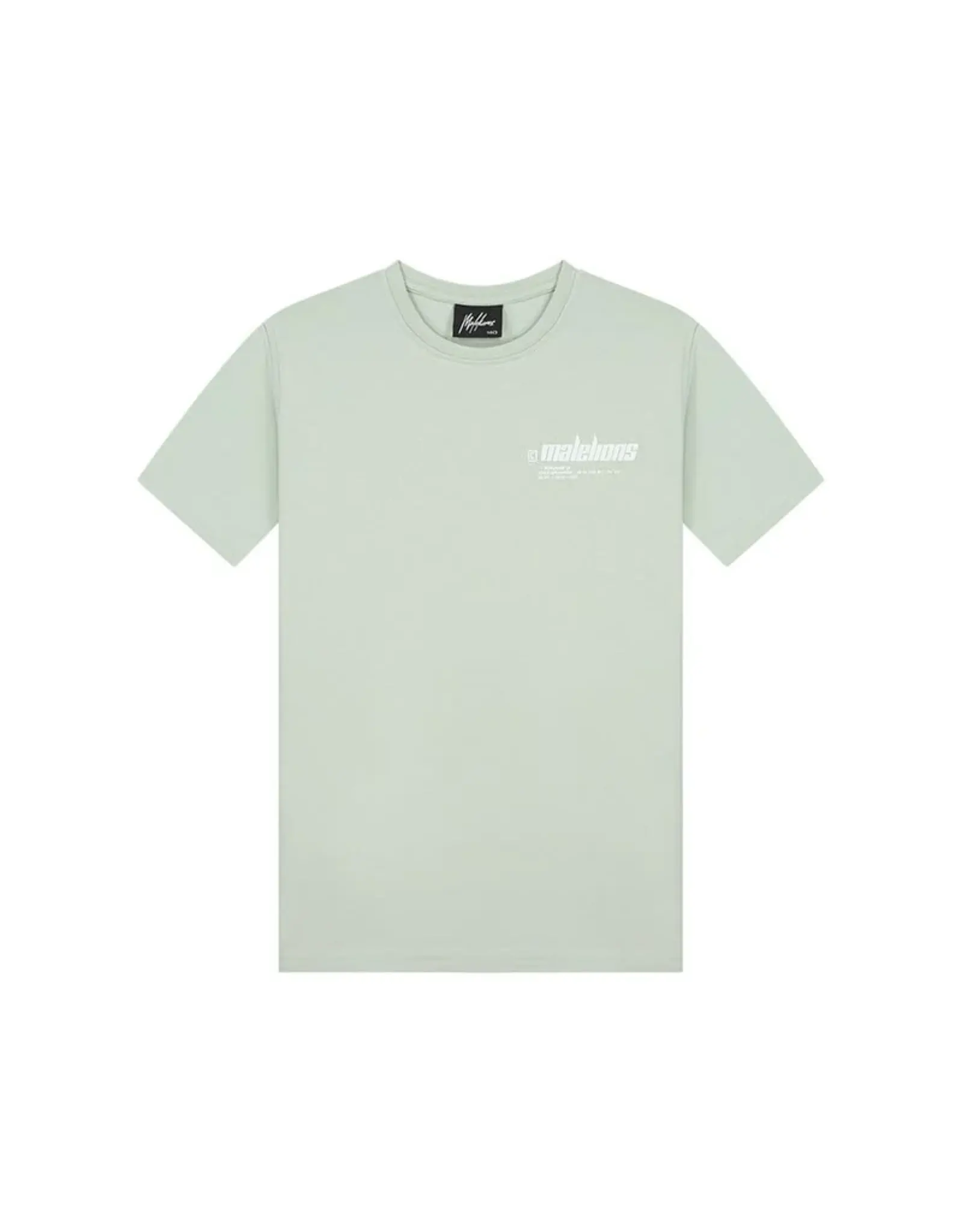 Malelions Malelions Junior Worldwide T-Shirt Aqua Grey MJ2-SS24-05