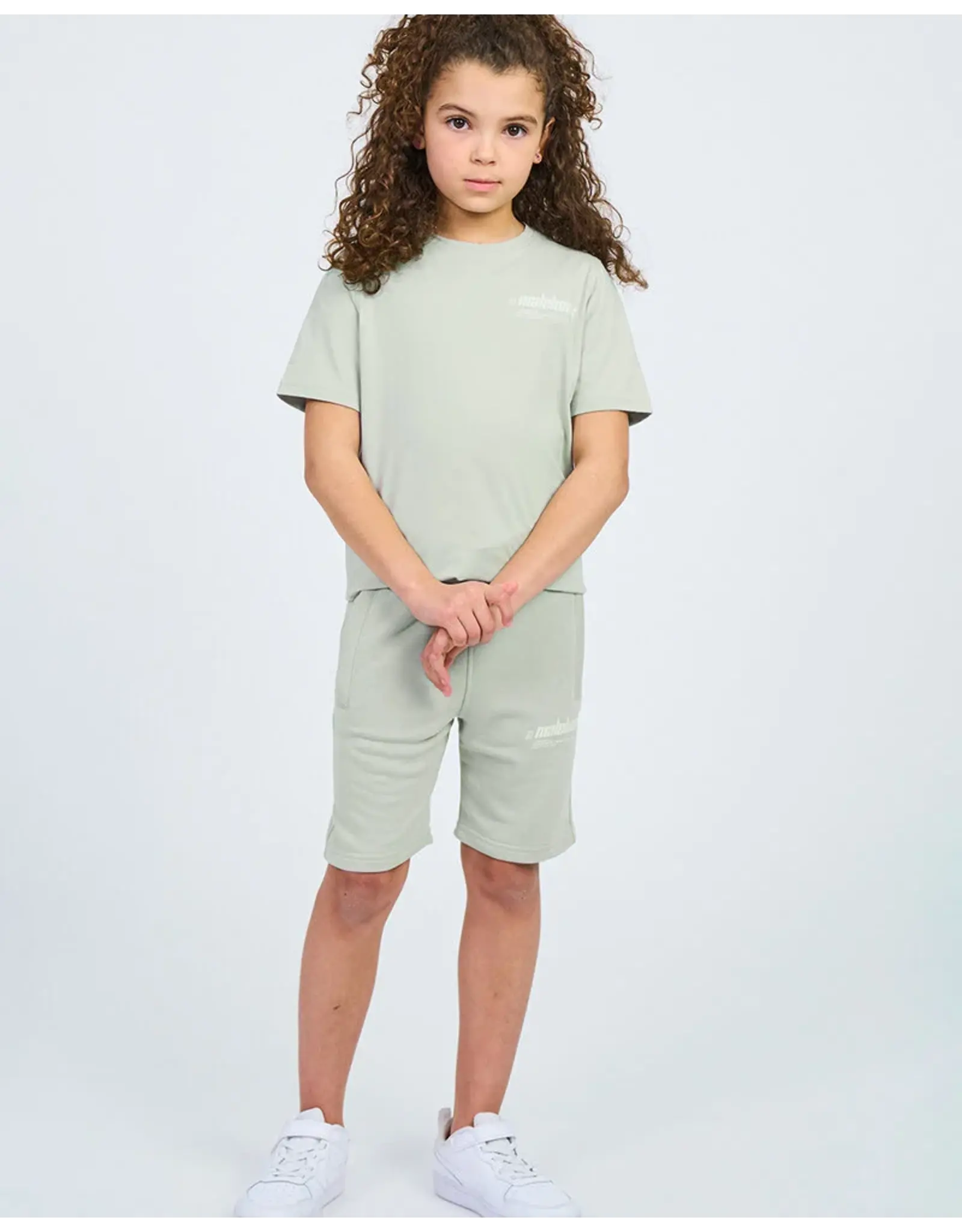 Malelions Malelions Junior Worldwide T-Shirt Aqua Grey MJ2-SS24-05