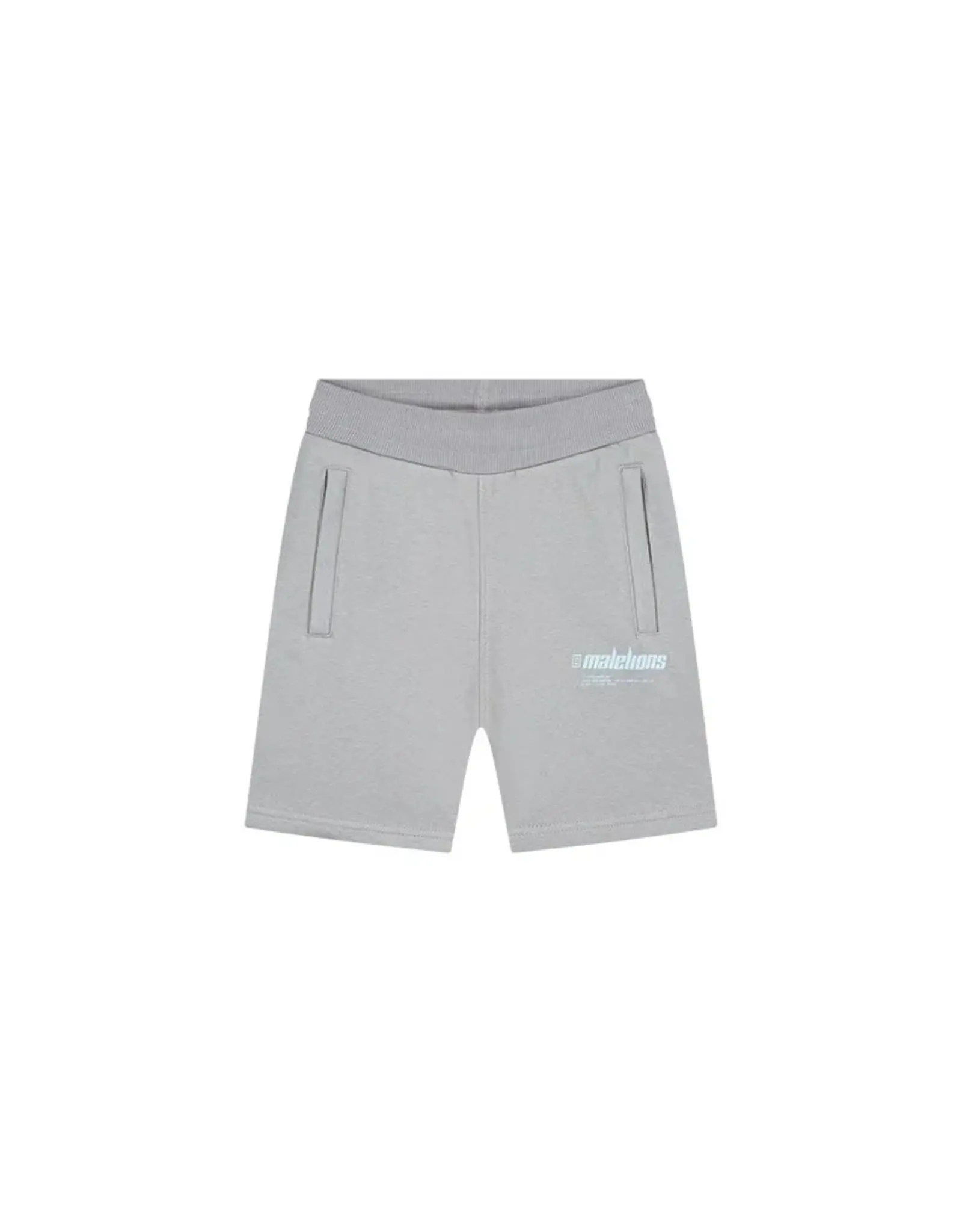 Malelions Malelions Junior Worldwide Shorts Grey/Light Blue MJ2-SS24-07