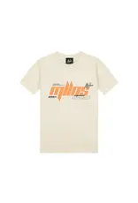 Malelions Malelions Junior Font T-Shirt Beige/Orange MJ2-SS24-09