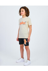 Malelions Malelions Junior Font Shorts Black/Orange MJ2-SS24-11