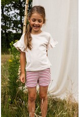 LOOXS Little 6-pants Little knitted short PINK SUMMER STRIPE