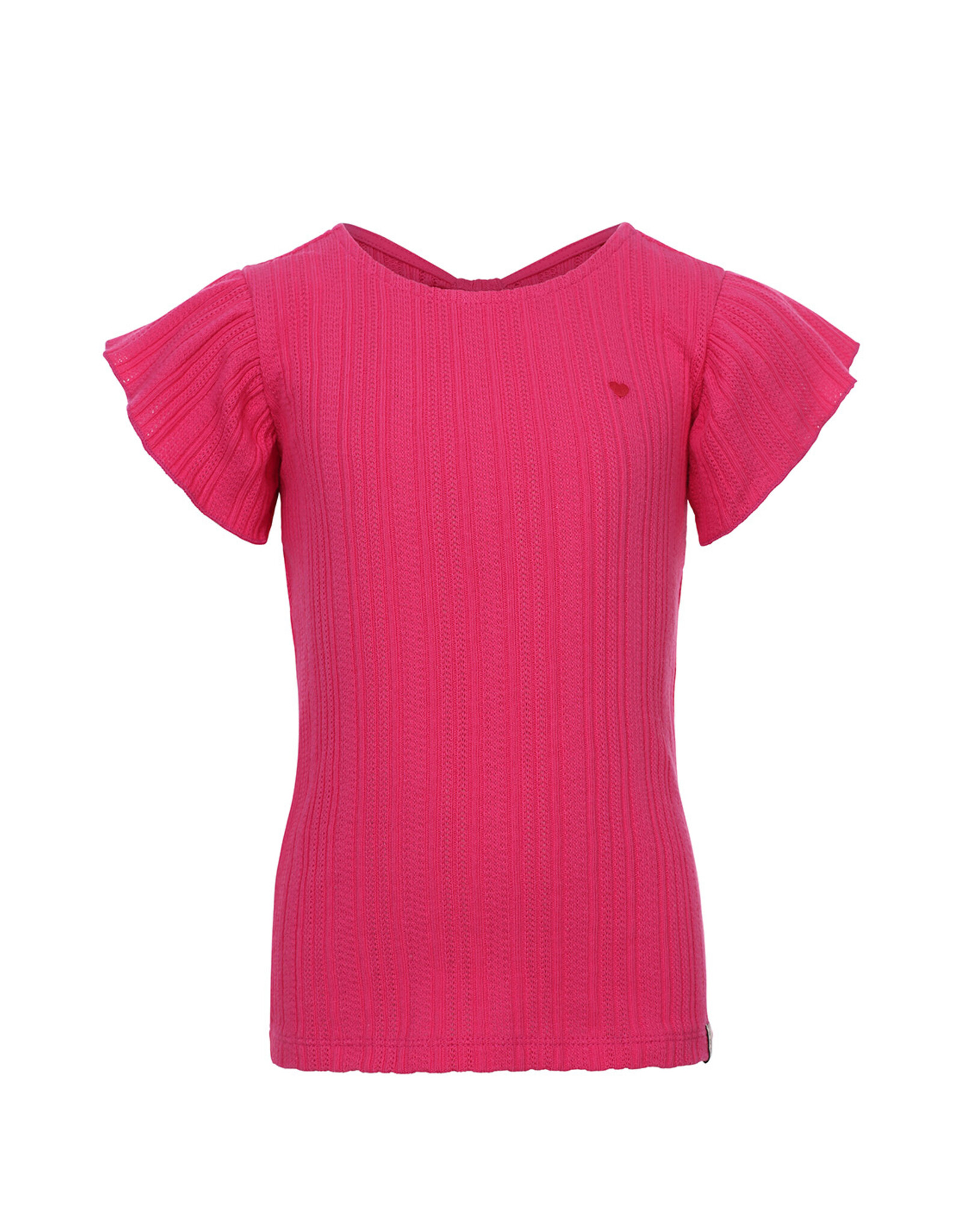 LOOXS Little 4-tshirts Little fancy knit top warm fuchsia