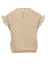 LOOXS Little 4-tshirts Little lace top bisquit