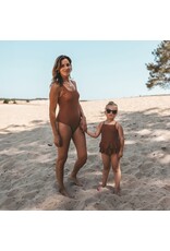 Salted Stories Swimwear Glitter | Sylvana Women Carob Brown