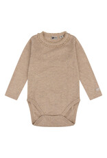 Daily7 BODY Organic Body Longsleeve Ruffle Sand Melange D7NG-S24-7041