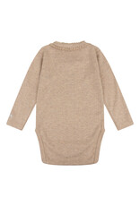 Daily7 BODY Organic Body Longsleeve Ruffle Sand Melange D7NG-S24-7041