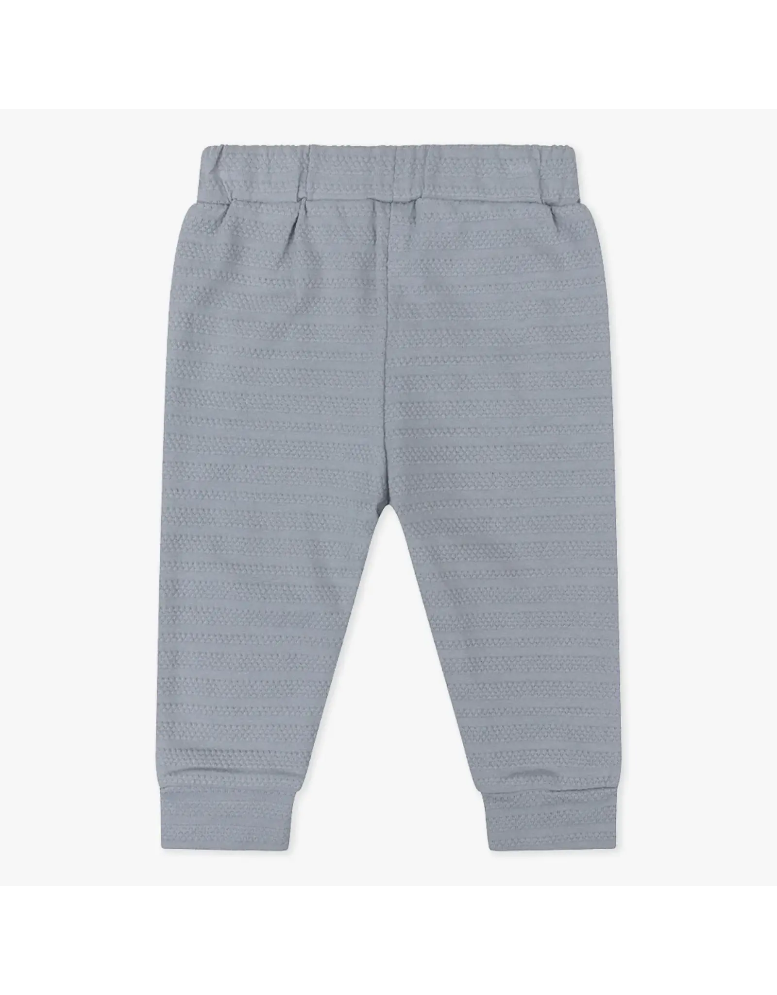 Daily7 TROUSERS Organic Jogpants Structure Stripe Grey Blue D7NB-S24-2400