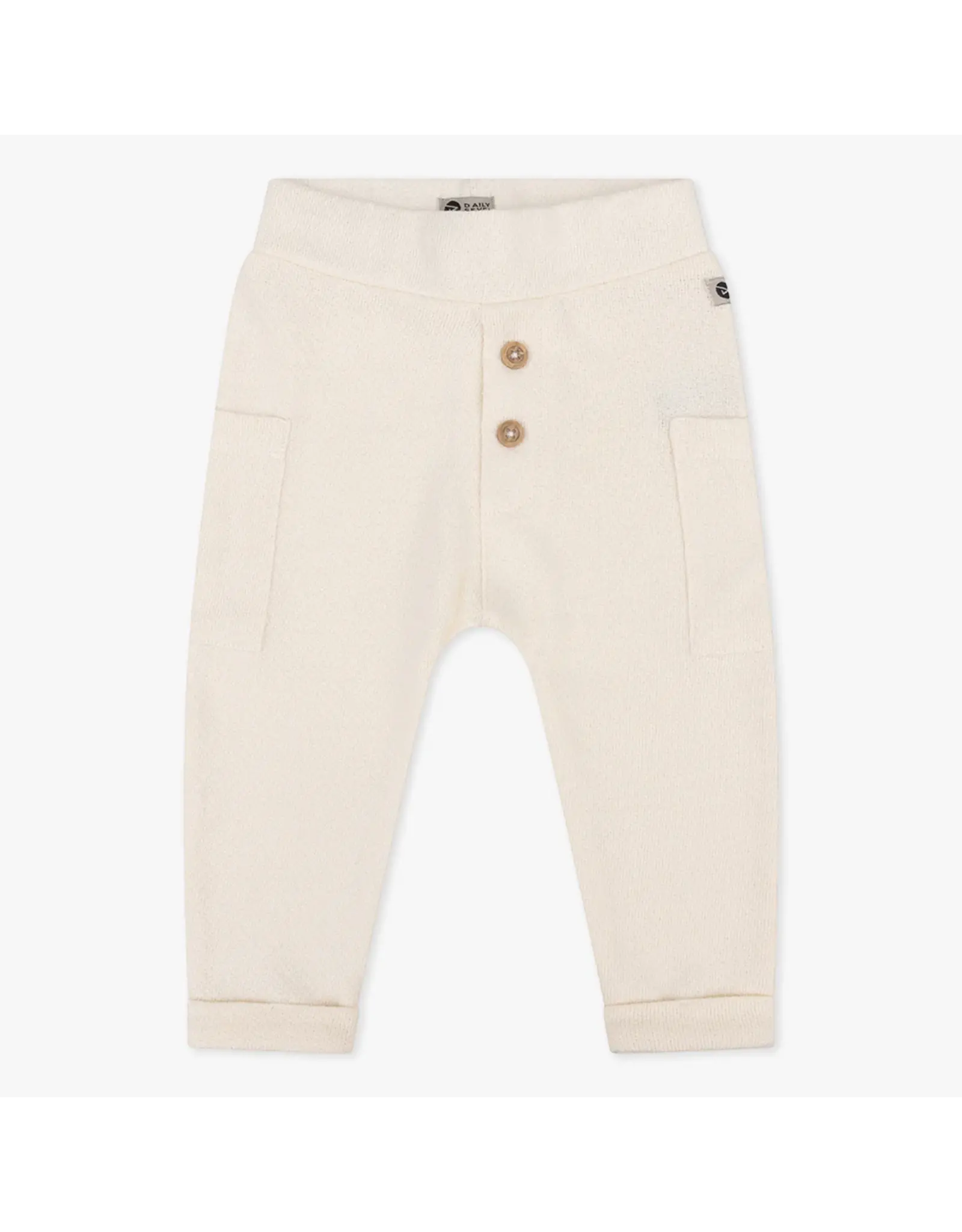 Daily7 TROUSERS Organic Cargo Jogpants Cream D7NB-S24-2404