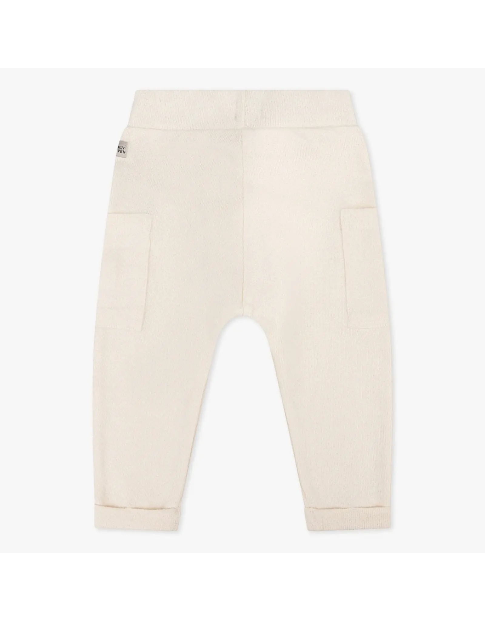 Daily7 TROUSERS Organic Cargo Jogpants Cream D7NB-S24-2404