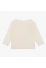 Daily7 T-SHIRT LONG SLEEVE Organic T-shirt Longsleeve Pocket Cream D7NB-S24-3674