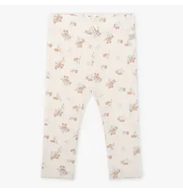 Daily7 TROUSERS Organic Legging Rib Berry Print Cream D7NG-S24-2342