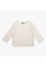 Daily7 T-SHIRT LONG SLEEVE Organic T-shirt Longsleeve Fancy Rib Cream D7NG-S24-3040