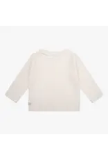 Daily7 T-SHIRT LONG SLEEVE Organic T-shirt Longsleeve Fancy Rib Cream D7NG-S24-3040