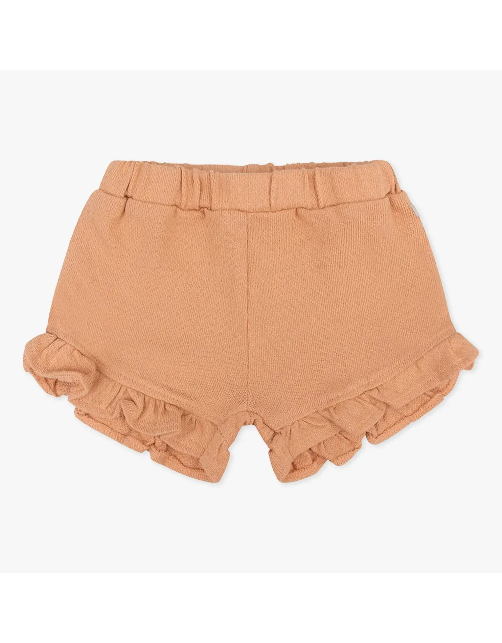 Daily7 NON DENIM SHORT Organic Short Ruffle Structure Light Coral D7NG-S24-2520