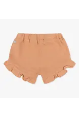 Daily7 NON DENIM SHORT Organic Short Ruffle Structure Light Coral D7NG-S24-2520