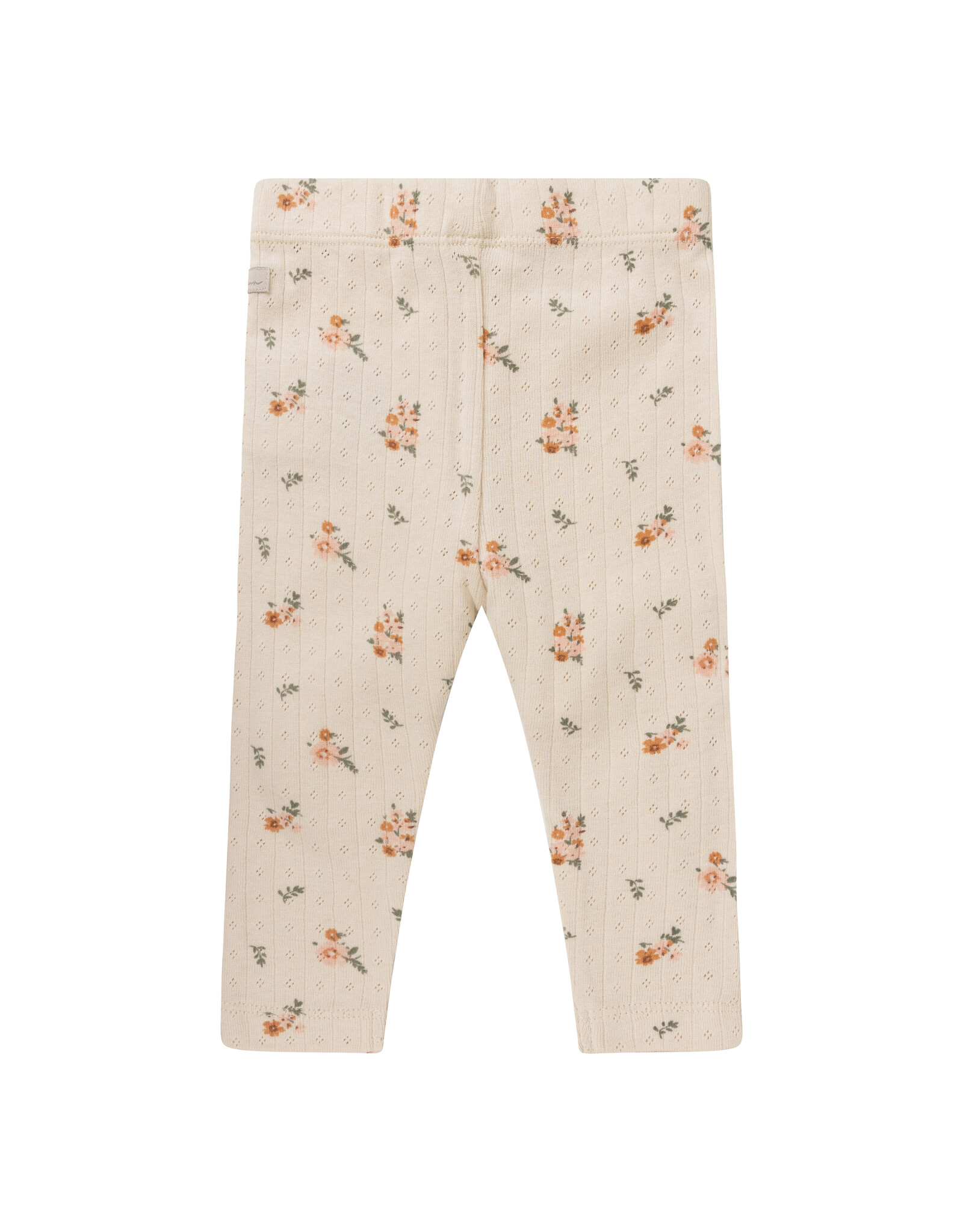 Daily7 Baby Girl Leggings - knitted Legging Flower Pointelle Sandshell 910017