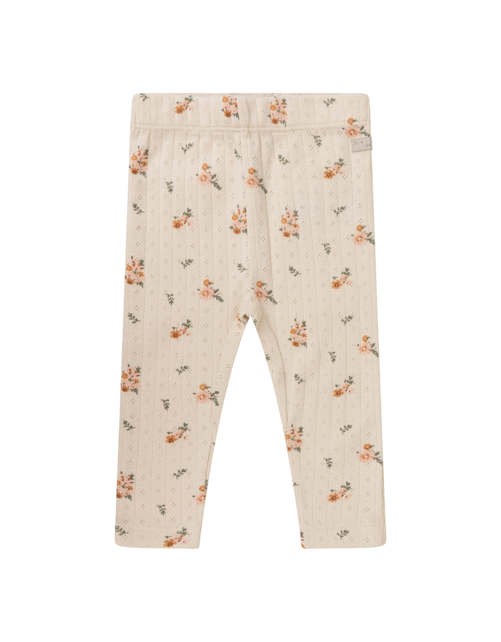 Daily7 Baby Girl Leggings - knitted Legging Flower Pointelle Sandshell 910017