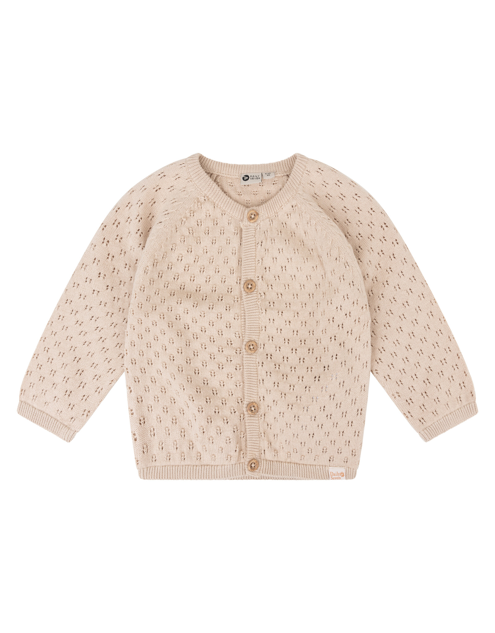 Daily7 Baby Girl Cardigan -knitted Knitted Cardigan Sandshell 910027