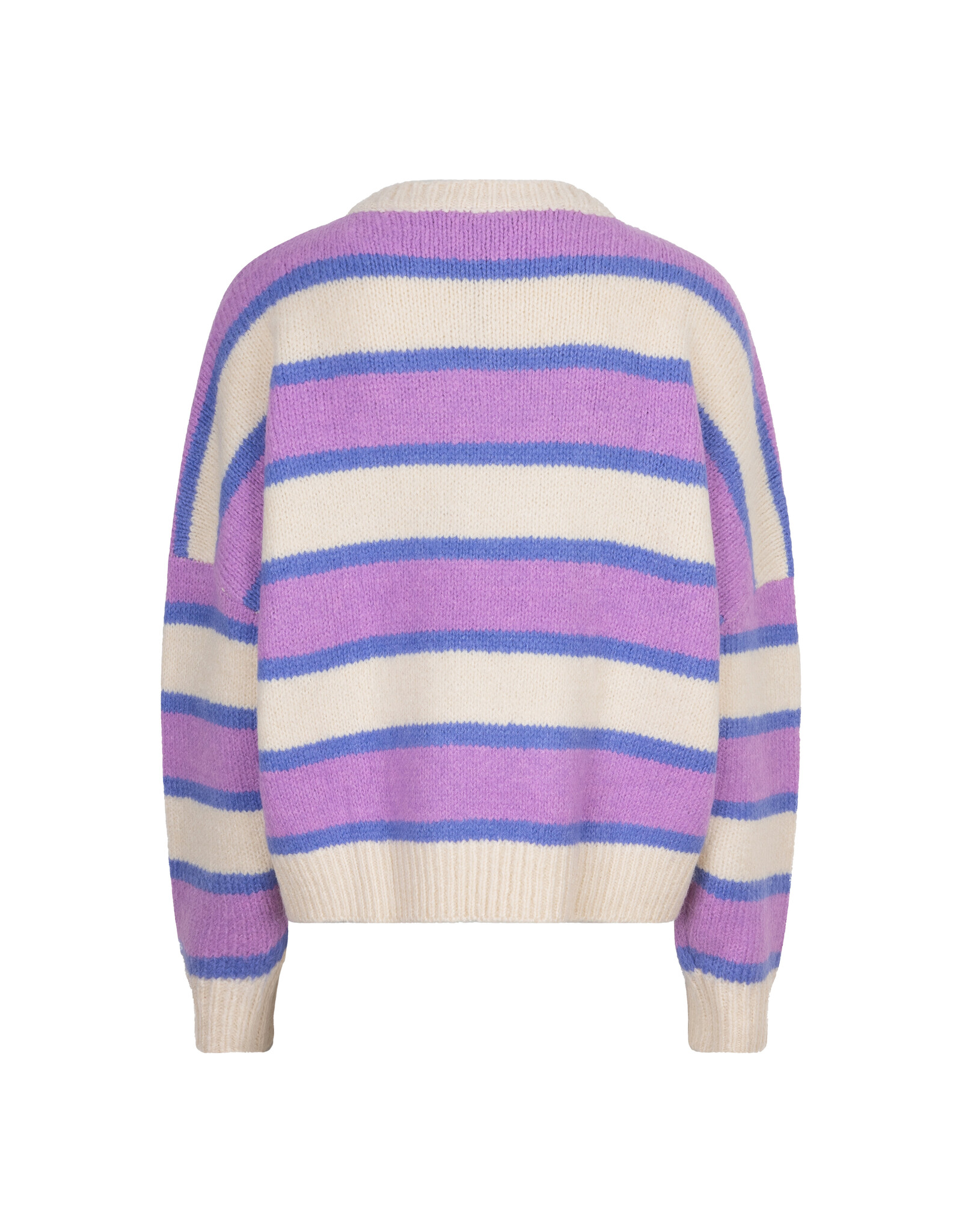 Daily7 Kids Girl Pullover -knitted Knitted Sweat Fancy Stripe Sandshell 930063