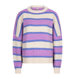 Daily7 Kids Girl Pullover -knitted Knitted Sweat Fancy Stripe Sandshell 930063