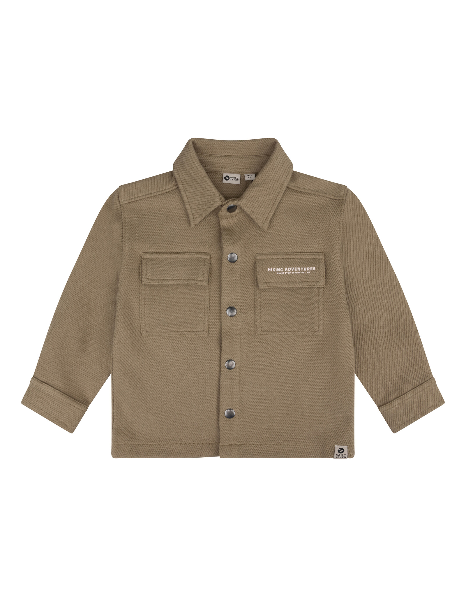 Daily7 Kids Boy Jacket -woven Organic Shirt Jacket Structure Army Green 920004