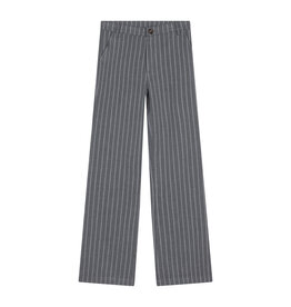 Indian Blue Jeans Girl Pants Wide Pinstripe Pantalon Stone Grey 970031