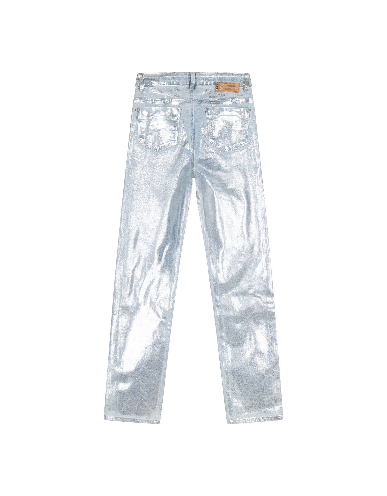 Indian Blue Jeans Girl Jeans 2113 Straight Fit Silv. Coated Silver 970019