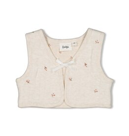 Feetje Gilet AOP - Little Rosebud Offwhite melange 51200023