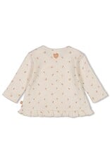 Feetje Longsleeve rib AOP - Little Rosebud Offwhite melange 51602356